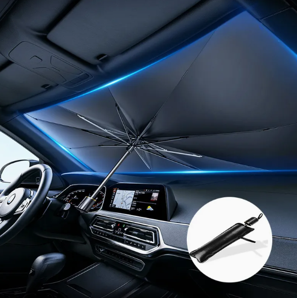 AutoCool Umbra – Parasolar Tip Umbrelă pentru Parbriz Auto 140x78 CM