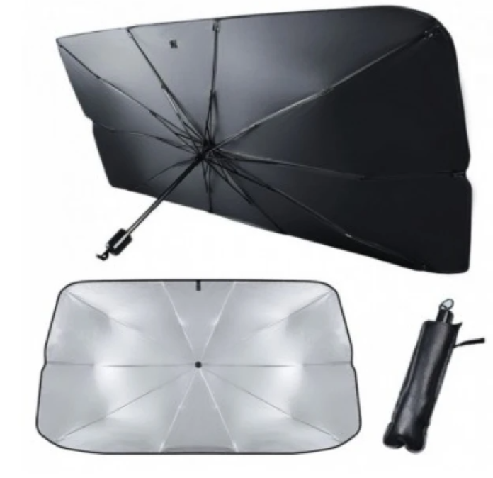 AutoCool Umbra – Parasolar Tip Umbrelă pentru Parbriz Auto 140x78 CM