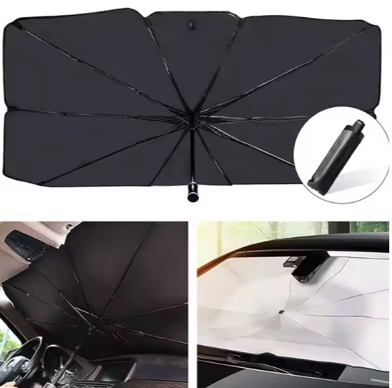 AutoCool Umbra – Parasolar Tip Umbrelă pentru Parbriz Auto 140x78 CM